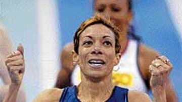 <b>ORO BAJO SOSPECHA.</B> Jacobs, campeona del mundo en Birmingham.