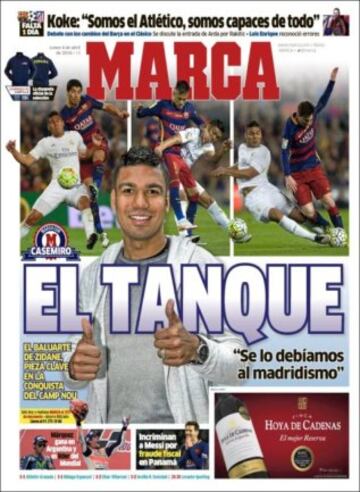 Portadas de la prensa mundial