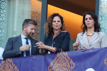 Pastora Soler en las procesiones del Miércoles Santo.