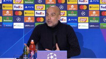 Guardiola: "No me busquen; le doy mucho mérito al Atlético, es el campeón de España"