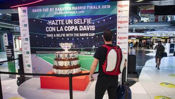 La Davis, en el World Duty Free del aeropuerto de Madrid