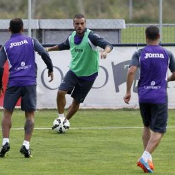 SÉPTIMO DÍA DE CONDENA. Pedro León, entrenándose.