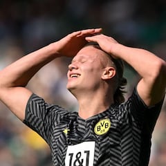 Haaland esperó al Real Madrid