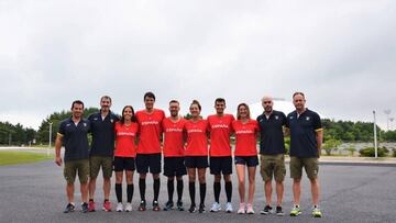 El equipo espa&ntilde;ol de aguas abiertas.