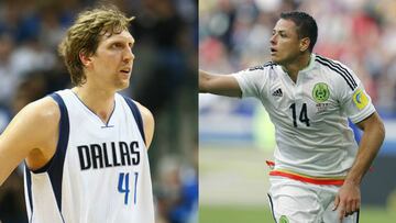 El basquetbolista alemán Dirk Nowitzki admira al delantero mexicano del Bayer Leverkusen y máximo anotador de la selección mexicana.