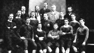 La plantilla del Renton F. C. del año 1888.