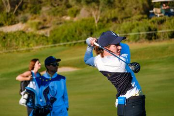 Carlota Ciganda, en un entrenamiento en Finca Cortesín.