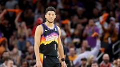 The Phoenix Suns have announced that Devin Booker has a hamstring strain confirmed by an MRI, and that there is no timetable yet for his return.