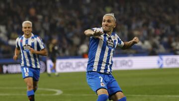 Partido Deportivo de La Coruña - Castellón.  gol lucas Pérez