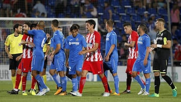 Resumen del amistoso Getafe 0 - Atlético 0