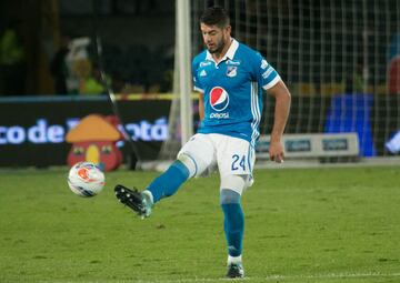 Partido de ida de la Final Liga Águila 2017-II en el estadio El Campín. Millonarios ganó 1-0 a Santa Fe.