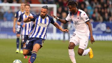 Ivi, en un partido con la Ponferradina.