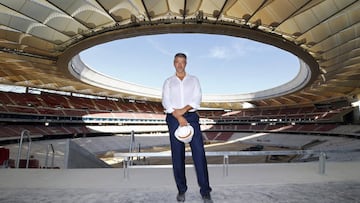 Miguel Ángel Gil en el Wanda Metropolitano.