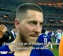 Los 5 segundos que delatan a Hazard: así reaccionó a la pregunta de su futuro