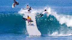 Inventan una plataforma para no tener que remar más en surf
