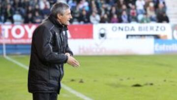 El entrendor del Lugo, Quique Setién, aún no ha confirmado si continuará al frente del equipo la próxima temporada.
