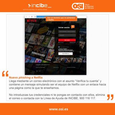 Si recibes este email de Netflix, bórralo: Es una estafa