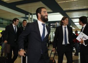 Arda Turan y Filipe Luis