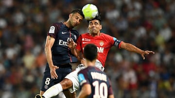 Radamel Falcao frente al PSG. Partidazo en la fecha 14 entre el M&oacute;naco de Falcao y el PSG de Cavani, Neymar y Mbapp&eacute;