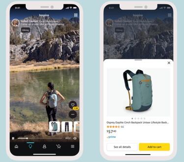 Inspire, así es la nueva función para comprar en Amazon como si fuera TikTok