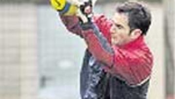 Elía, en un entrenamiento.