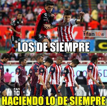 Los memes disfrutan la derrota de Chivas en la Liga MX