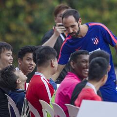 Las imágenes del entrenamiento del Atlético en Singapur