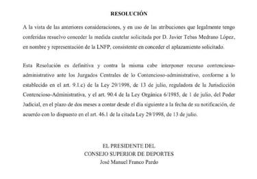 El CSD aplaza el Real Madrid - Athletic y el Granada - Atlético