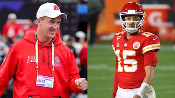 Los elogios de Peyton Manning a Patrick Mahomes en la revista 'The Times'