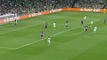 El golazo de Betis que emocionó a Manuel Pellegrini y a Chile: definición al ángulo