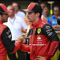 Sainz tiene mejor media que Leclerc