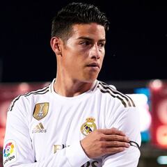 James y 2019: el año que menos jugó desde que está en Europa