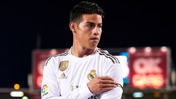 James y 2019: el año que menos jugó desde que está en Europa