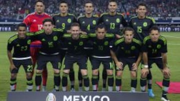 El 11 inicial del Tri ante Argentina el pasado mes