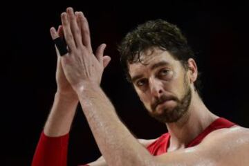 Pau Gasol al término del encuentro.