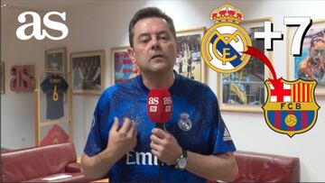 Roncero alarde de los siete puntos del Madrid sobre Barça