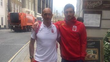 José Antonio Ureña y Jorge Ureña, en Londres.
