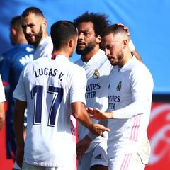 Aprobados y suspensos del Madrid ante el Huesca: Hazard lidera un nuevo tridente