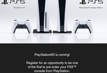 PS5 inicia el registro para la reserva de la consola en EE.UU.; unidades muy limitadas