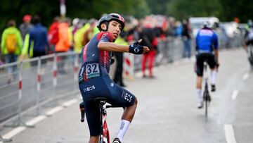 Egan Bernal, ciclista colombiano del Team Ineos Grenadiers