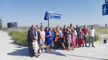 Inaugurada hoy la calle Di Stéfano en Valdebebas