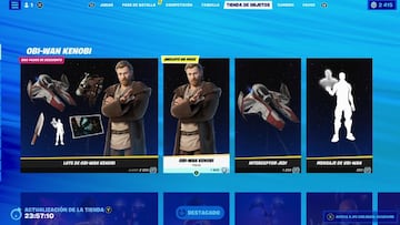 Obi-Wan Kenobi es un skin de la tienda de Fortnite