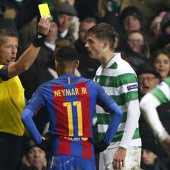 Neymar vio la amarilla y flirteó con la roja: llega limpio a octavos