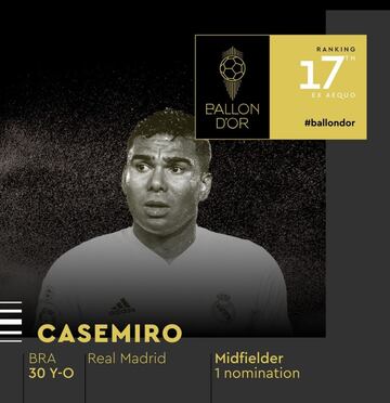 Carlos Casemiro, mediocentro brasileño de 30 años que militó en el Real Madrid y juega en el Manchester United.