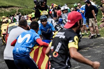 Nairo Quintana protagonizó un ataque de más de 14 kilómetros y logró su primer triunfo en el Tour de Francia de este año.