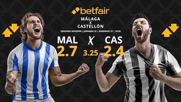 Málaga CF vs. CD Castellón: horario, dónde ver, pronósticos y clasificación