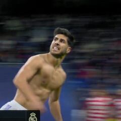 La 'folha seca' supersónica de Asensio que reventó el Bernabéu: lo que hizo el balón es de locos