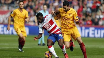 Boga y Rami durante el Granada vs Sevilla