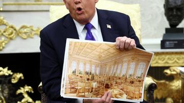 The hugely controversial move from Trump is not the first time the White House has been altered.