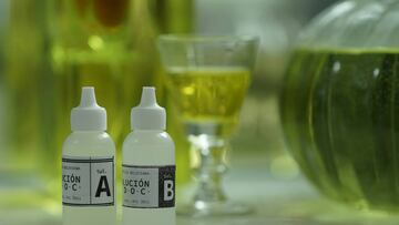 Imagen de la sustancia de dióxido de cloro.